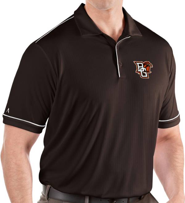 Antigua Men's Bowling Green Falcons Brown Salute Performance Polo