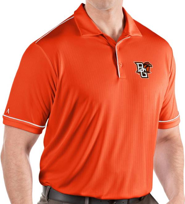 Antigua Men's Bowling Green Falcons Orange Salute Performance Polo