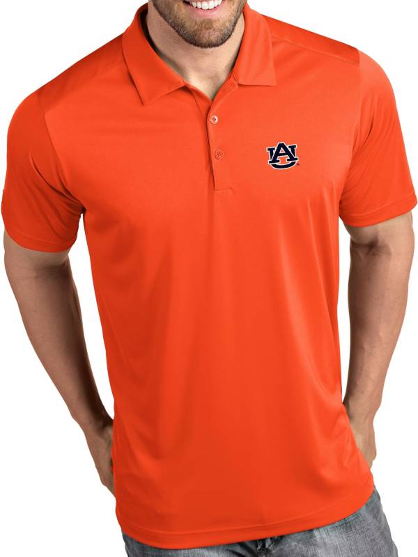 Antigua Men's Auburn Tigers Orange Tribute Performance Polo Dick's