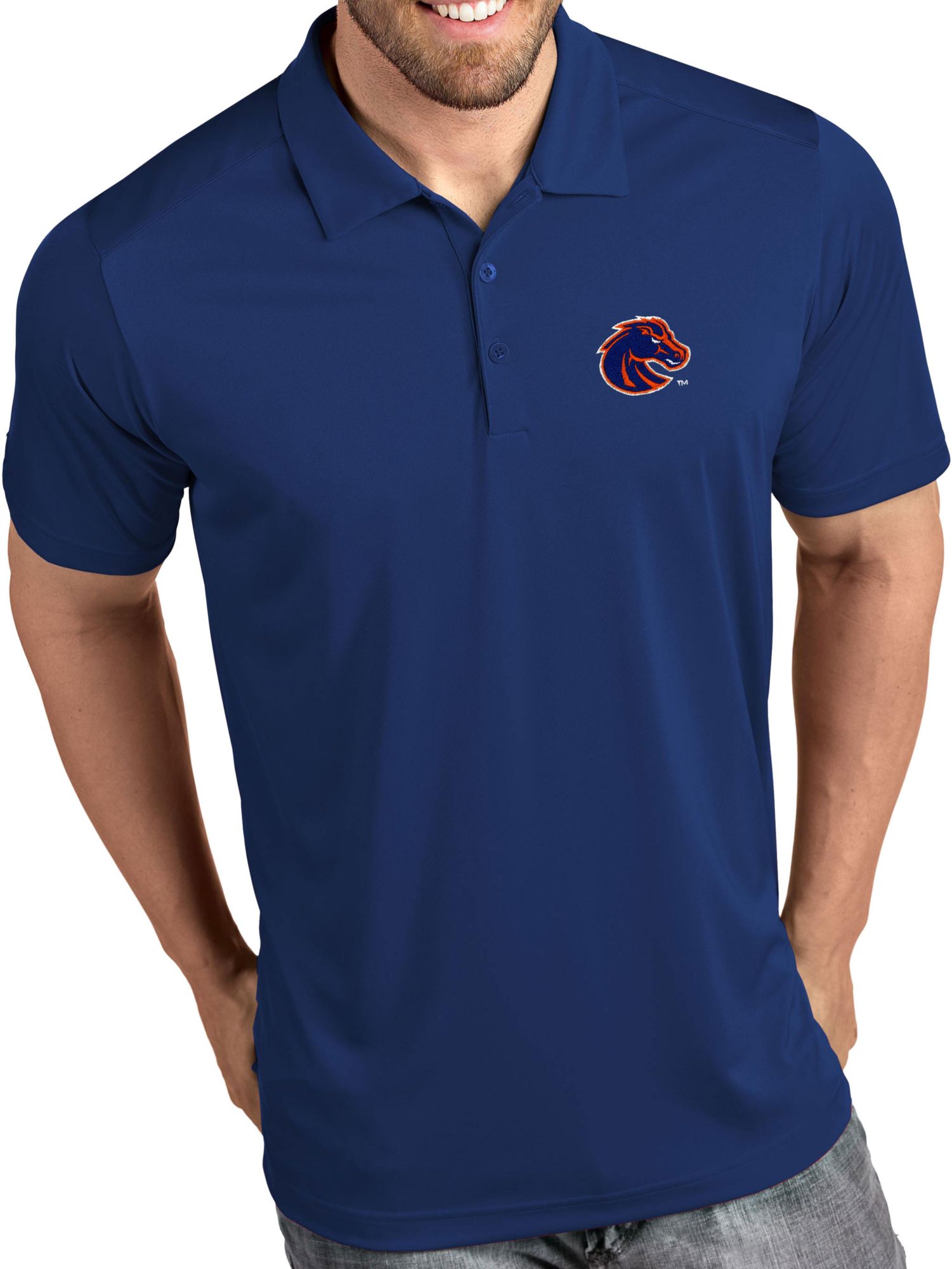 Antigua Men's Boise State Broncos Tribute Performance Polo