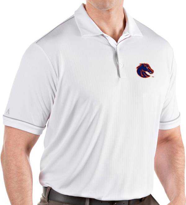 Antigua Men's Boise State Broncos Salute Performance White Polo