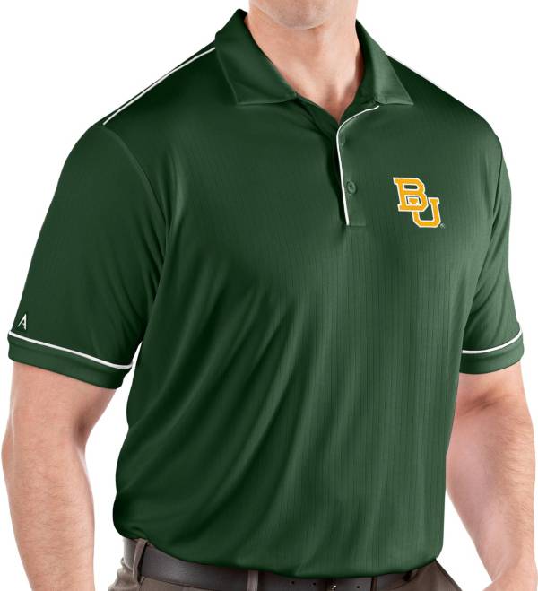 Antigua Men's Baylor Bears Green Salute Performance Polo