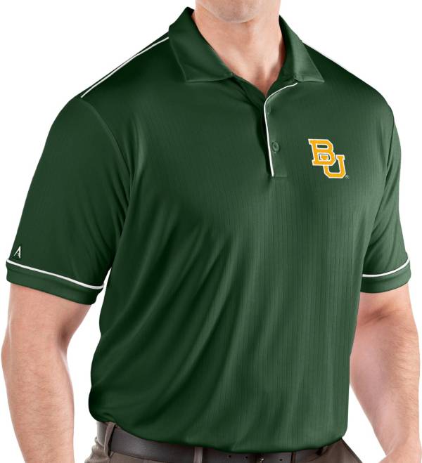 Antigua Men's Baylor Bears Green Salute Performance Polo