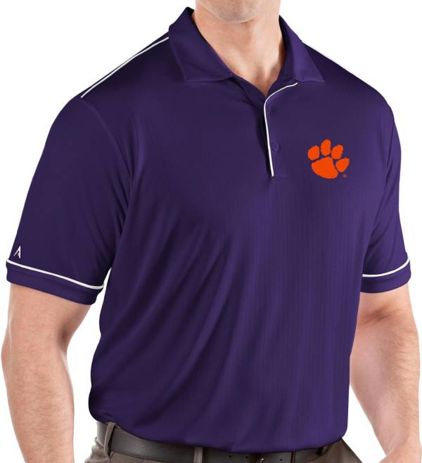 Antigua Men's Clemson Tigers Regalia Salute Performance Polo