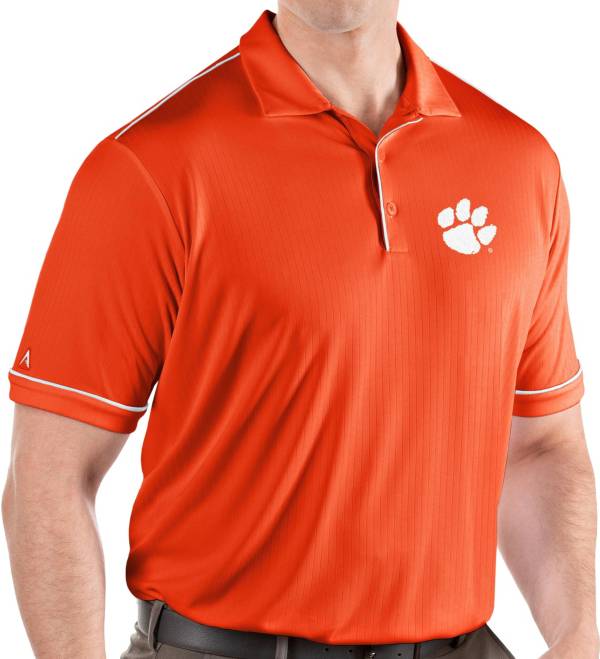 Antigua Men's Clemson Tigers Orange Salute Performance Polo