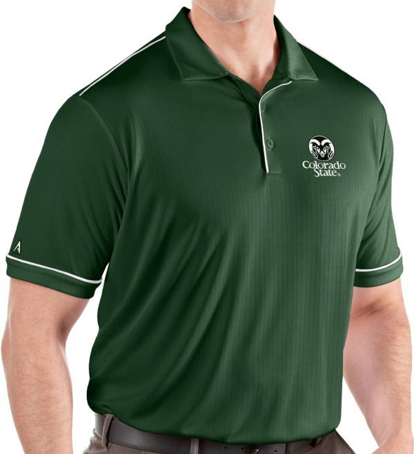 Antigua Men's Colorado State Rams Green Salute Performance Polo