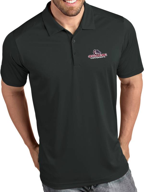 Antigua Men's Gonzaga Bulldogs Grey Tribute Performance Polo product image