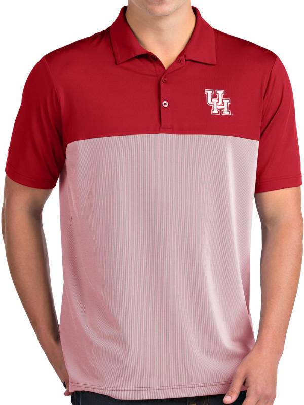 Antigua Men's Houston Cougars Red Venture Polo