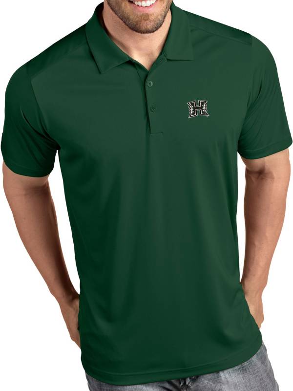 Antigua Men's Hawai'i Warriors Green Tribute Performance Polo product image