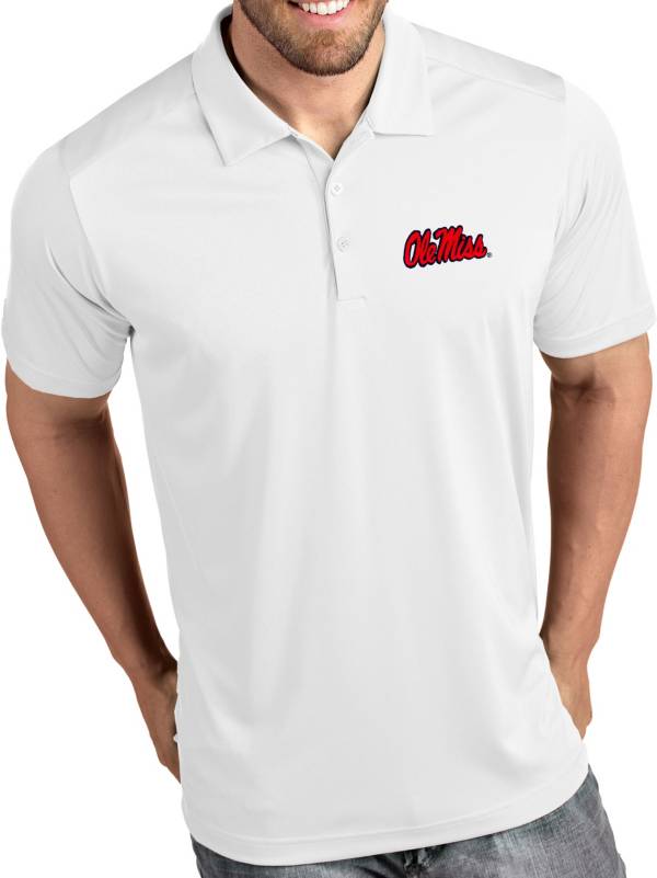 Antigua Men's Ole Miss Rebels Tribute Performance White Polo product image