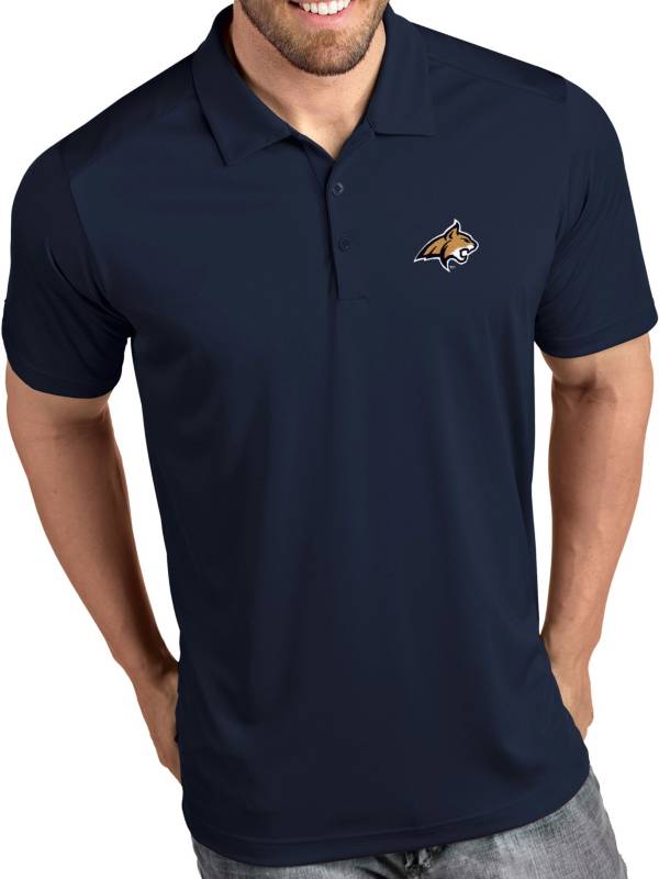Antigua Men's Montana State Bobcats Blue Tribute Performance Polo product image