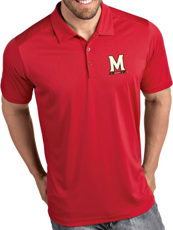 Antigua Men's Maryland Terrapins Red Tribute Performance Polo product image