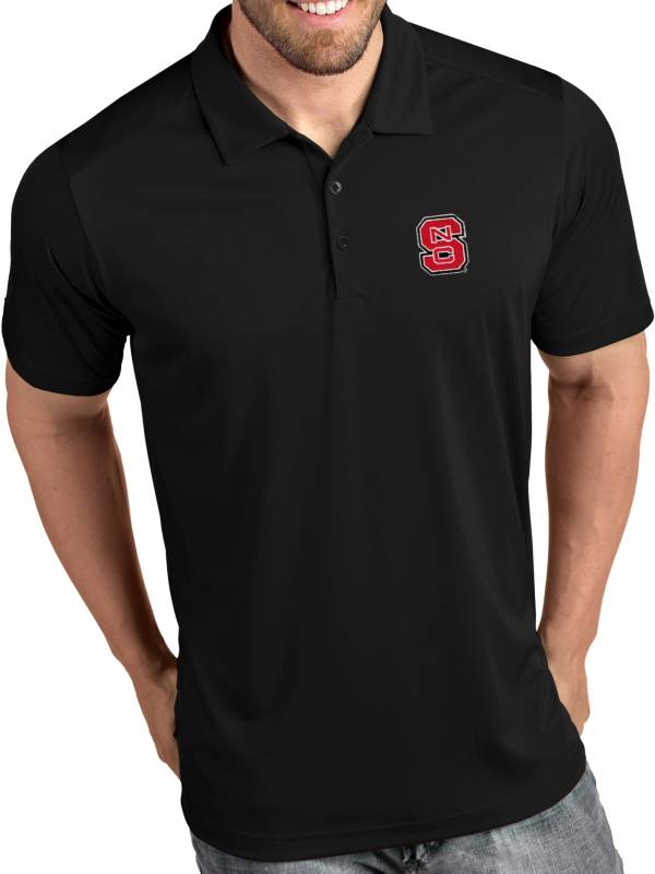 Antigua Men's NC State Wolfpack Tribute Performance Black Polo product image