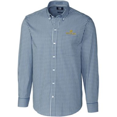 sorry, Cutter & Buck Men's Notre Dame Fighting Irish Navy Stretch Gingham Long Sleeve Button Down Shirt is currently out of stock