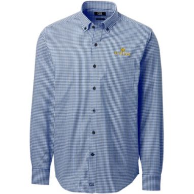sorry, Cutter & Buck Men's Notre Dame Fighting Irish Navy Anchor Gingham Long Sleeve Button Down Shirt is currently out of stock
