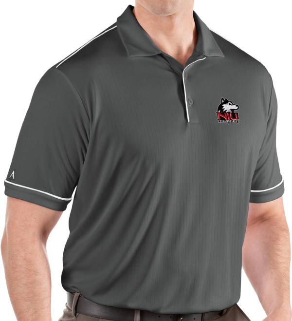 Antigua Men's Northern Illinois Huskies Grey Salute Performance Polo