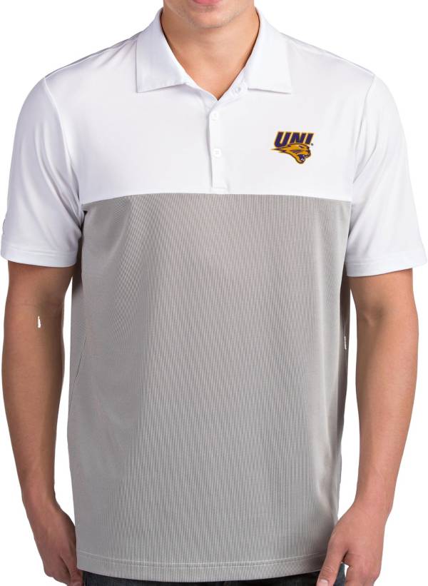 Antigua Men's Northern Iowa Panthers Venture White Polo