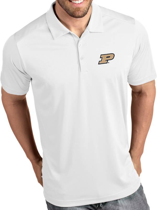 Antigua Men's Purdue Boilermakers Tribute Performance White Polo product image
