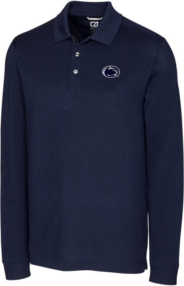 Cutter & Buck Men's Penn State Nittany Lions Blue Advantage Long Sleeve Polo product image
