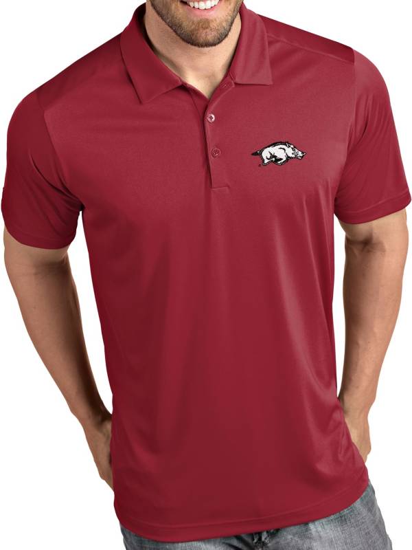 Antigua Men's Arkansas Razorbacks Cardinal Tribute Performance Polo | Dick's Sporting Goods