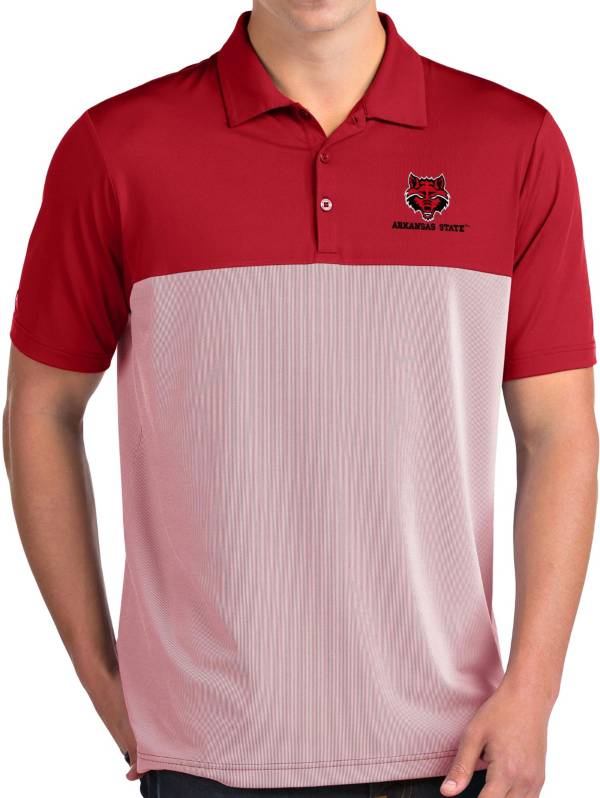 Antigua Men's Arkansas State Red Wolves Scarlet Venture Polo