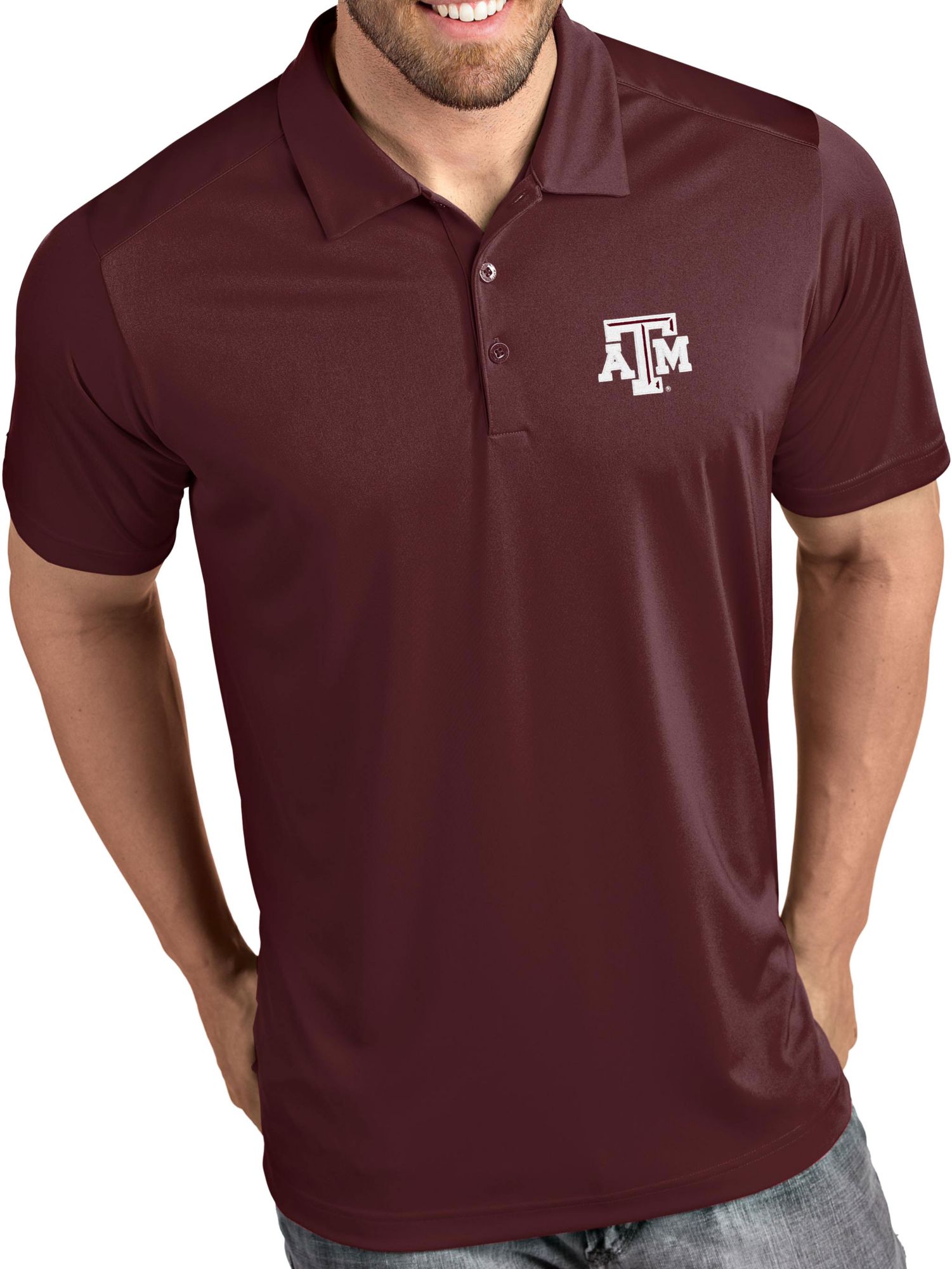 a&m mens polo shirt