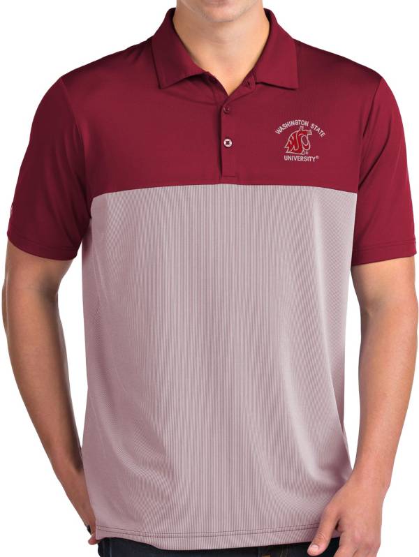 Antigua Men's Washington State Cougars Crimson Venture Polo