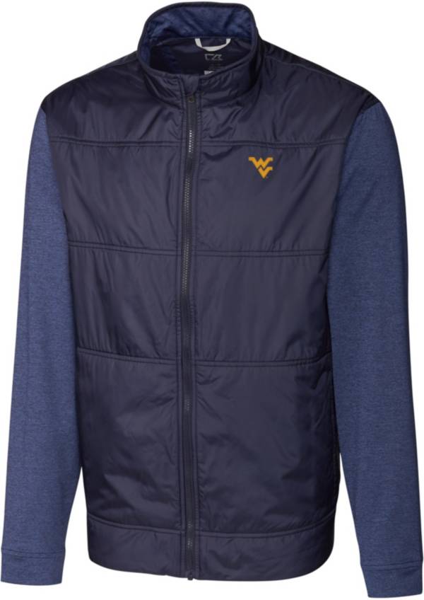 Cutter & Buck Men's West Virginia Mountaineers Blue Stealth FullZip Jacket Dick's Sporting Goods