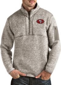 Antigua Women's San Francisco 49ers Fortune Quarter-Zip Oatmeal Pullover