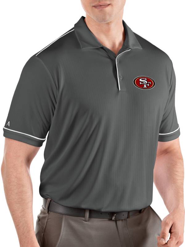 Antigua Men's San Francisco 49ers Salute Grey Polo