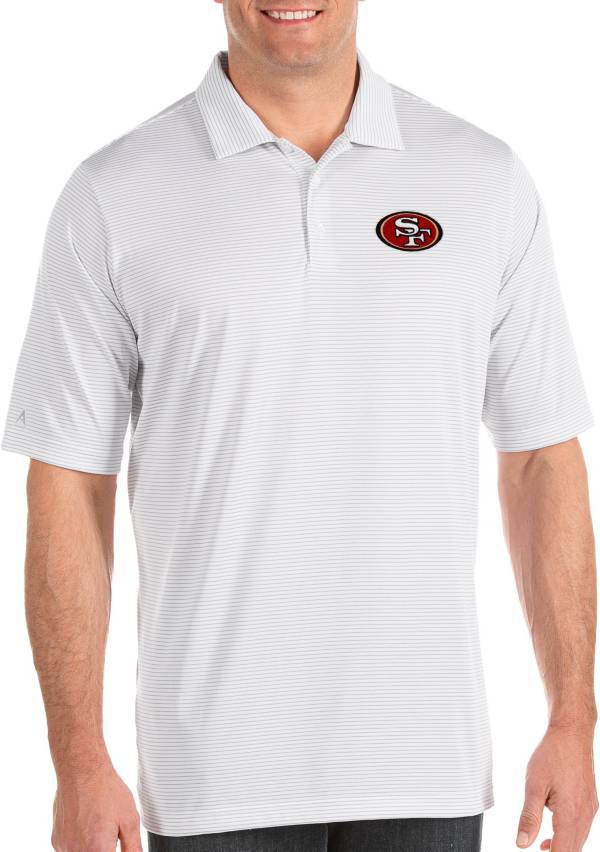 Antigua Men's San Francisco 49ers Quest White Polo