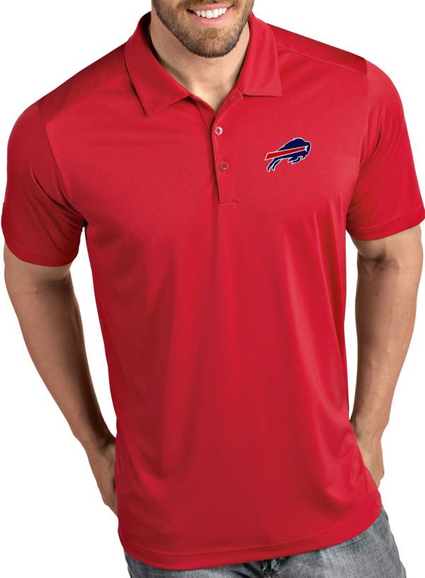 Antigua Men's Buffalo Bills Balance Red Polo