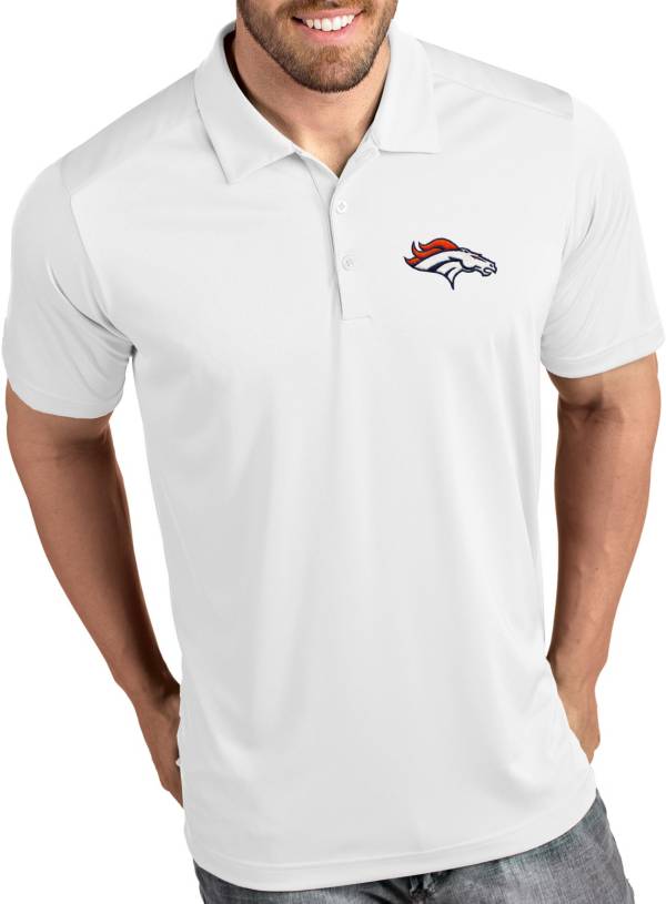Antigua Men's Denver Broncos Tribute White Polo product image