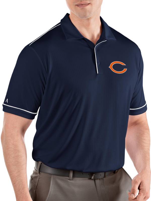 Antigua Men's Chicago Bears Salute Navy/White Polo