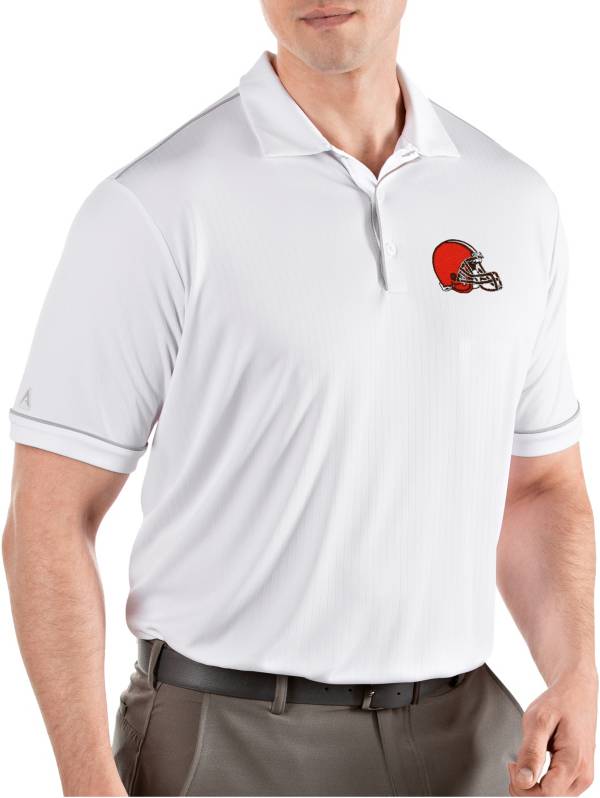 Antigua Men's Cleveland Browns Salute White Polo