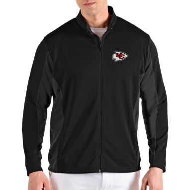 sorry, Antigua Men's Kansas City Chiefs Passage Black Full-Zip Jacket is currently out of stock