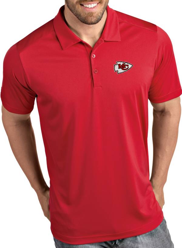 Nike Kansas City Chiefs Mens Red Team Short Sleeve Polo