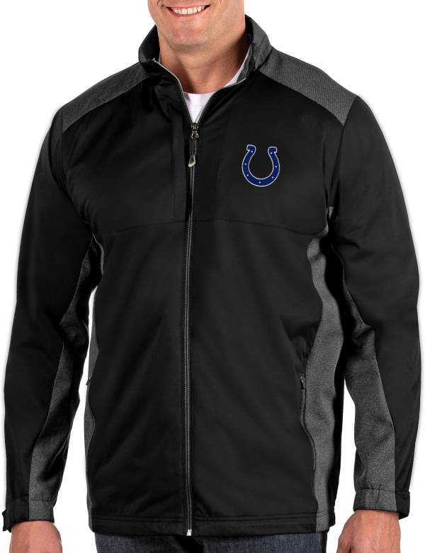 Antigua Men's Indianapolis Colts Revolve Black Full-Zip Jacket product image