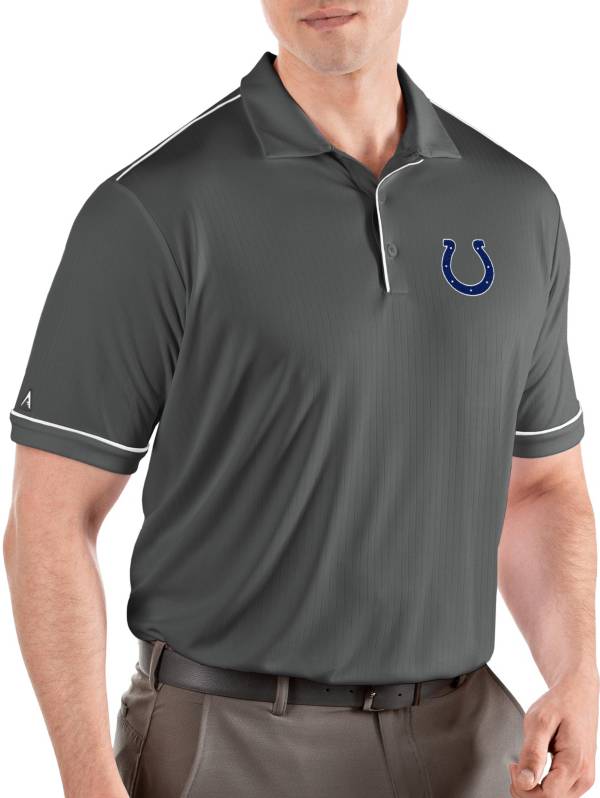 Antigua Men's Indianapolis Colts Salute Grey Polo