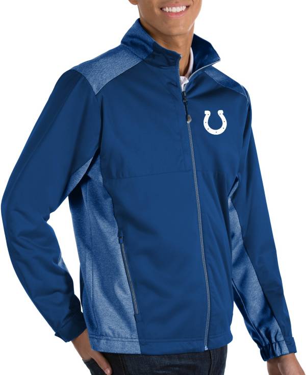 Antigua Men's Indianapolis Colts Revolve Blue Full-Zip Jacket product image