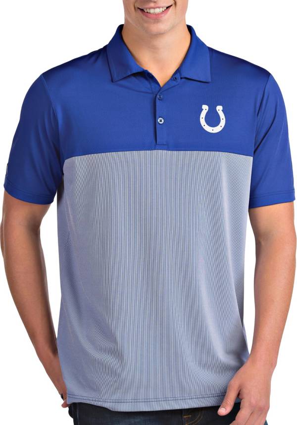 Antigua Men's Indianapolis Colts Venture Royal Performance Polo