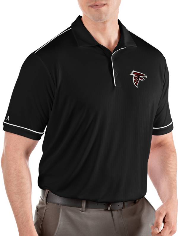 Antigua Men's Atlanta Falcons Salute Black Polo