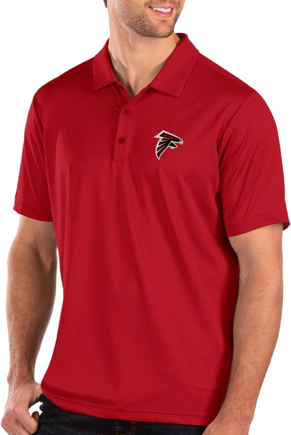 Antigua Men's Atlanta Falcons Balance Red Polo