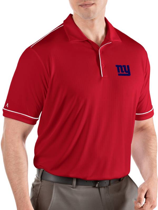 Antigua Men's New York Giants Salute Red Polo