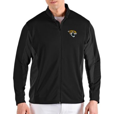 sorry, Antigua Men's Jacksonville Jaguars Passage Black Full-Zip Jacket is currently out of stock