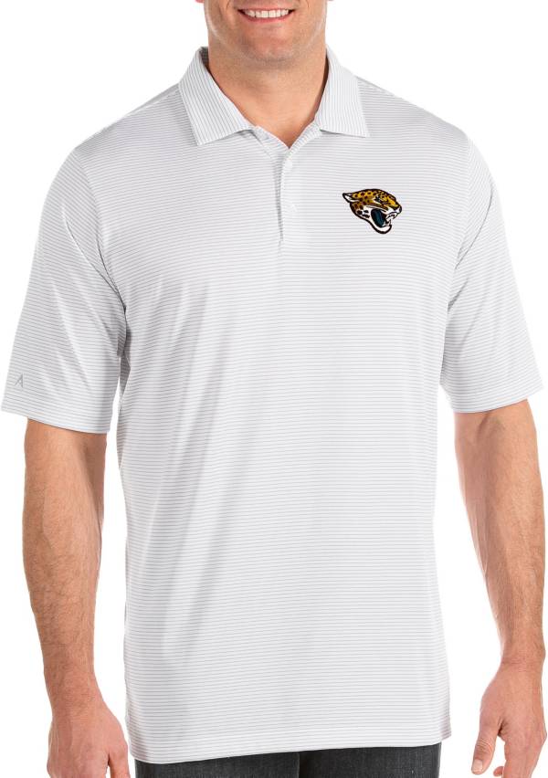 Antigua Men's Jacksonville Jaguars Quest White Polo