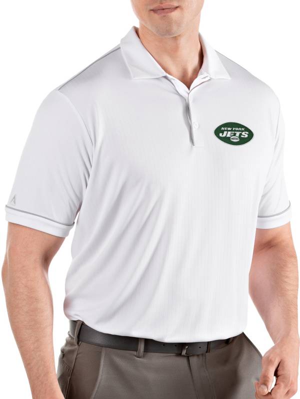 Antigua Men's New York Jets Salute White Polo