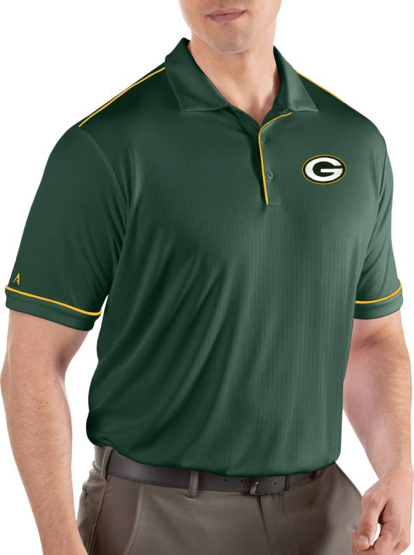 Antigua Men's Green Bay Packers Salute Green Polo product image