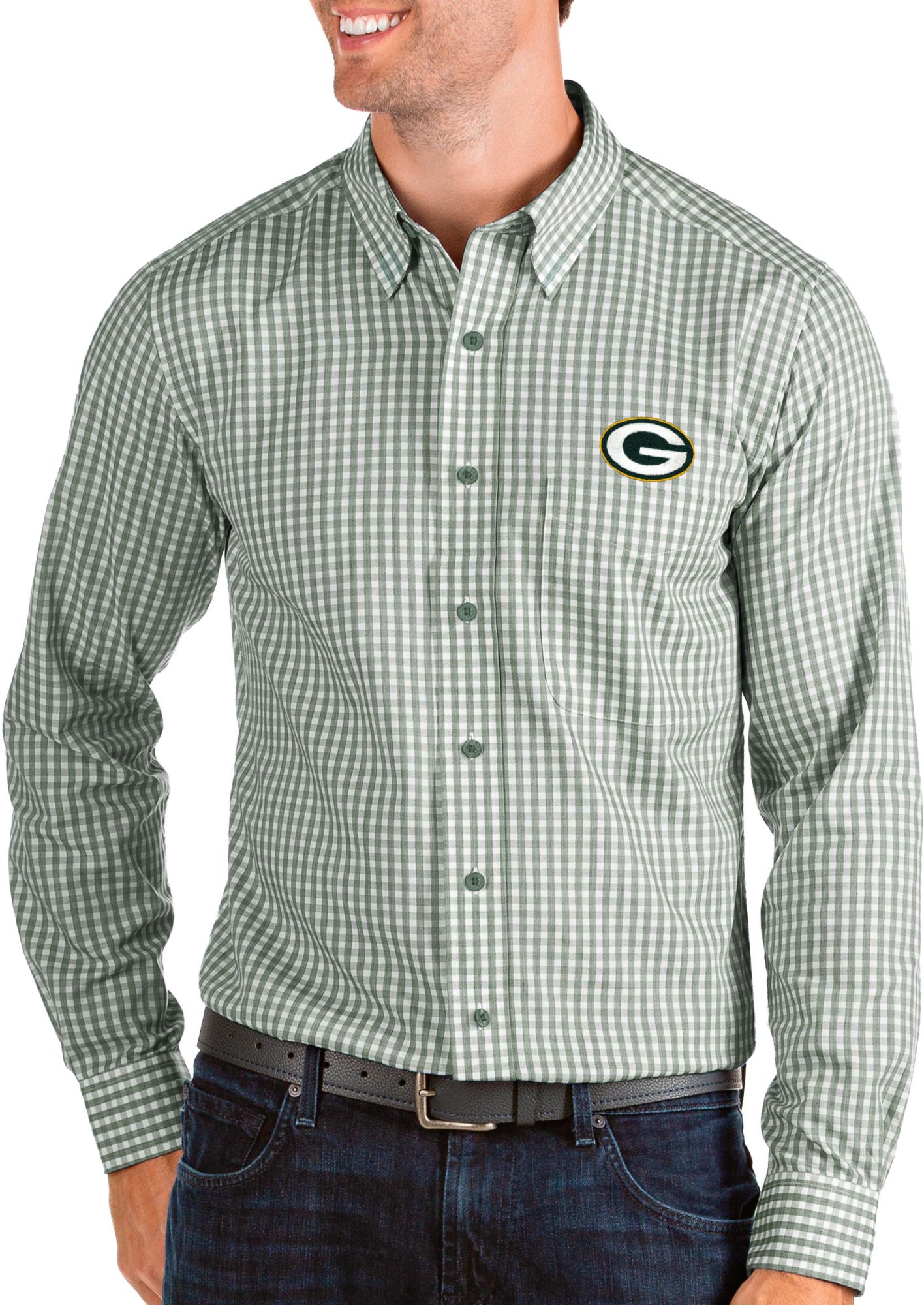 green bay packers men's dress shirt