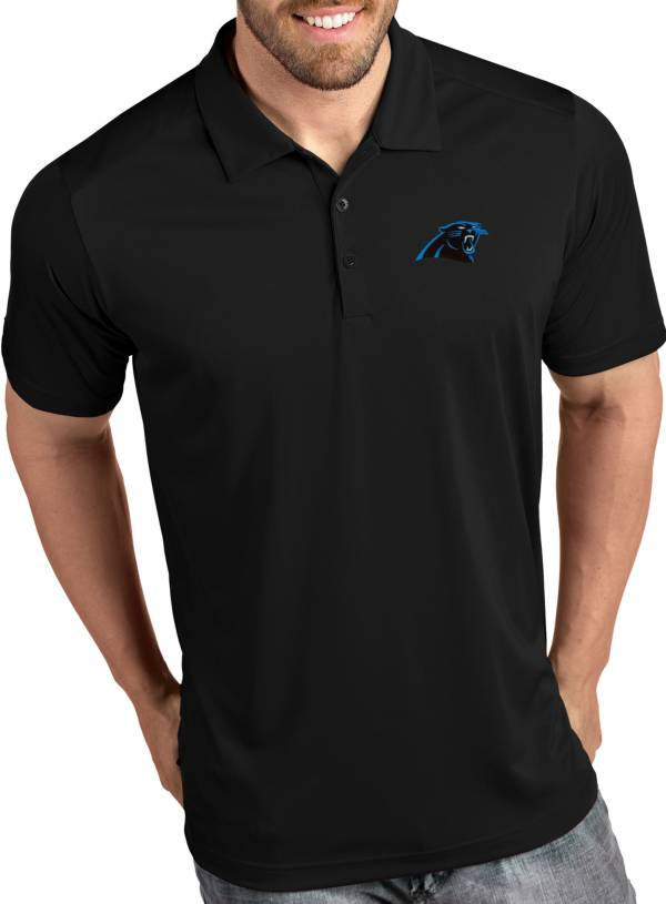 Antigua Men's Carolina Panthers Tribute Black Polo product image